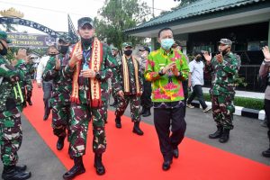 Wali Kota Metro Sambut Pangdam II Sriwijaya