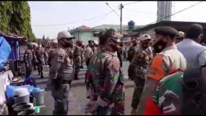 Anggota TNI dan Polri Ribut, Pada Apel Satgas Covid-19 Kota Bandarlampung