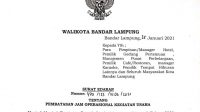 Pemkot Bandarlampung Keluarkan SE Pembatasan Jam Operasional Mal, Kafe hingga Tempat Hiburan