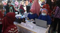 Walikota Tinjau Vaksinasi Ratusan Pedagang Bambu Kuning