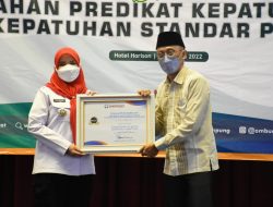 Pemkot Bandarlampung Raih penghargaan dari Ombudsman RI Perwakilan Lampung.