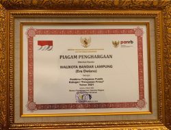 Pelayanan Publik Pemkot  Bandarlampung Raih Penghargaan Dari Kemenpan RB