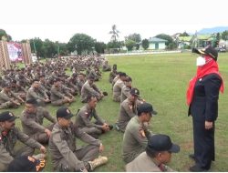 Personil Pol PP Mengikuti Pelatihan Dasar di Makodim 0410