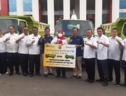 Pemkot Kembali Dapat Bantuan 3 Mobil Truk dan Sembako Dari PT Bukit Asam