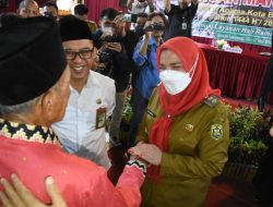 Walikota Eva Dwiana Buka Manasik Jamaah Haji Bandarlampung