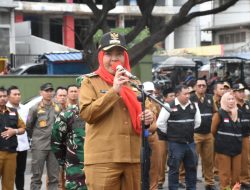Walikota Bandarlampung Menjadi Pembina Apel Siaga Satgas Pemilu