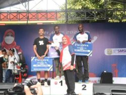 Walikota Eva Dwiana Membuka Lomba Bandarlampung Berlari