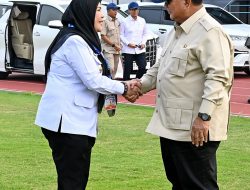 Walikota Eva Dwiana Sambut, Kedatangan Presiden Prabowo