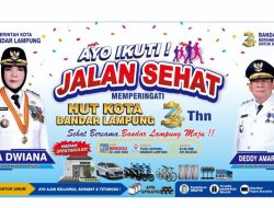 Pemkot Bandar Lampung Gelar Jalan Sehat Meriahkan HUT Ke- 344