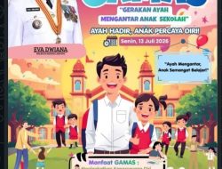 Walikota Eva Dwiana Mendukung Gerakan Ayah Antar Anak Hari Pertama Sekolah